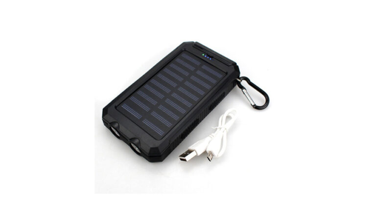 Solar powerbank – 20000 mah – fekete színű / ZMR-SP-2