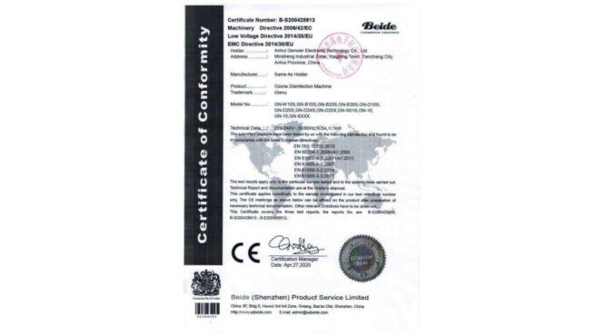 Ce Certificate